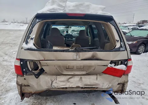 2007 Honda Odyssey Lx z USA, uszkodzony, nr VIN 5FNRL38207B065058